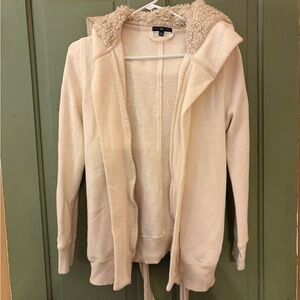 GAP Cream Hooded Cardigan